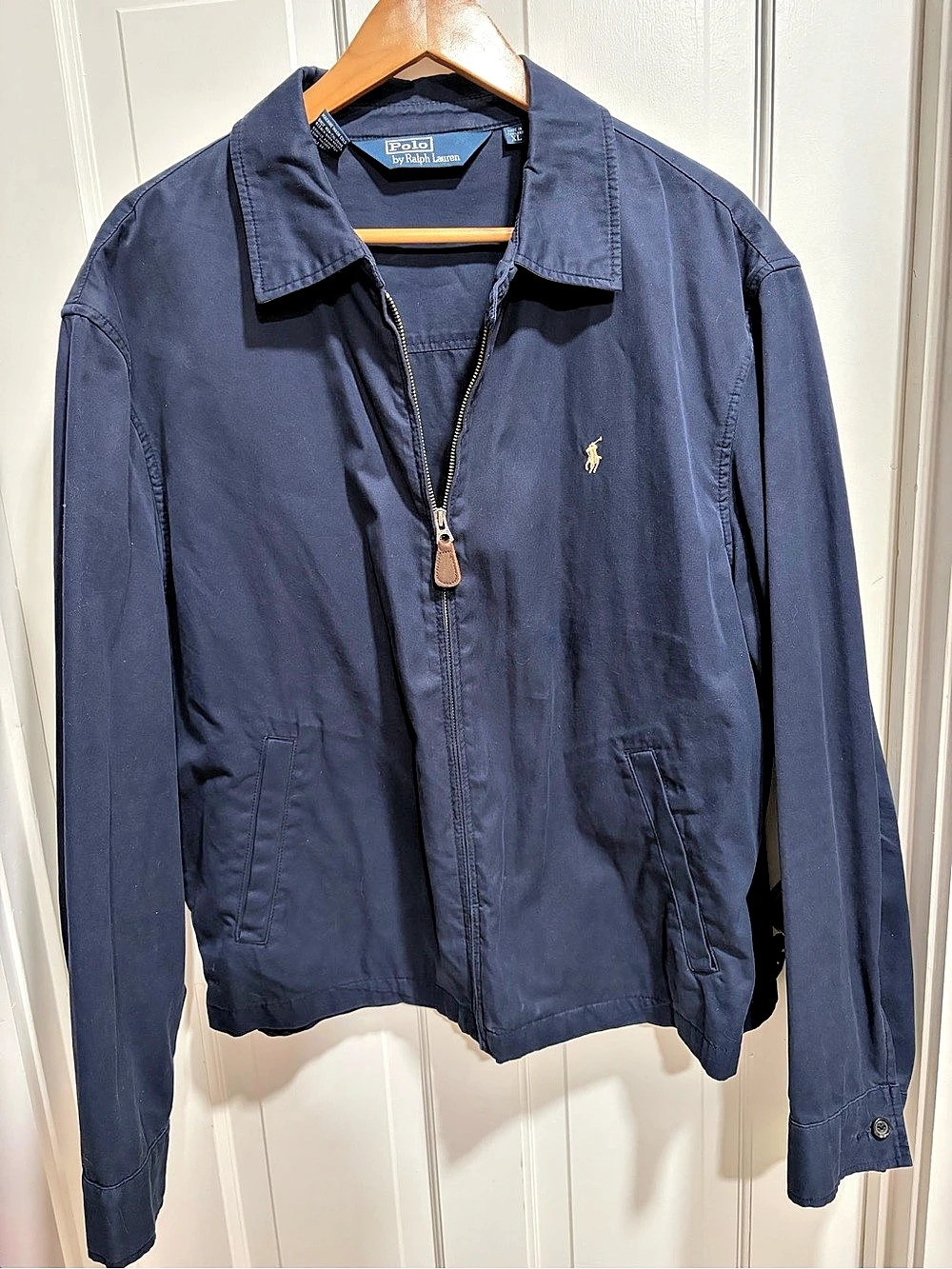 Vintage Men’s Polo Ralph Lauren Cotton Harrington Jacket XL Blue
